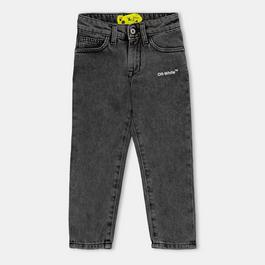 Off White Kids Straight Fit Jeans