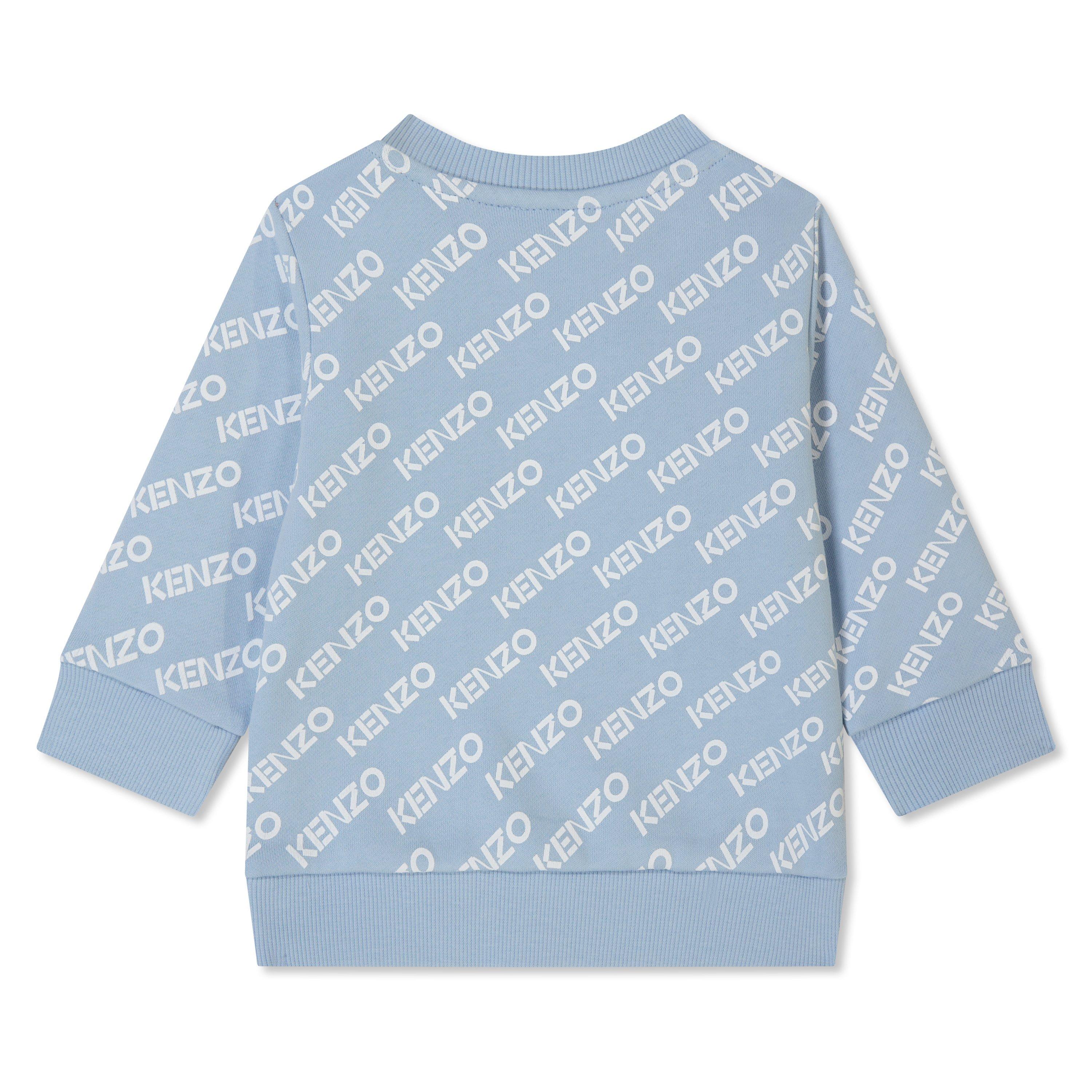 Pale Blu 794 - Kenzo - All Over Logo Sweatshirt - 2