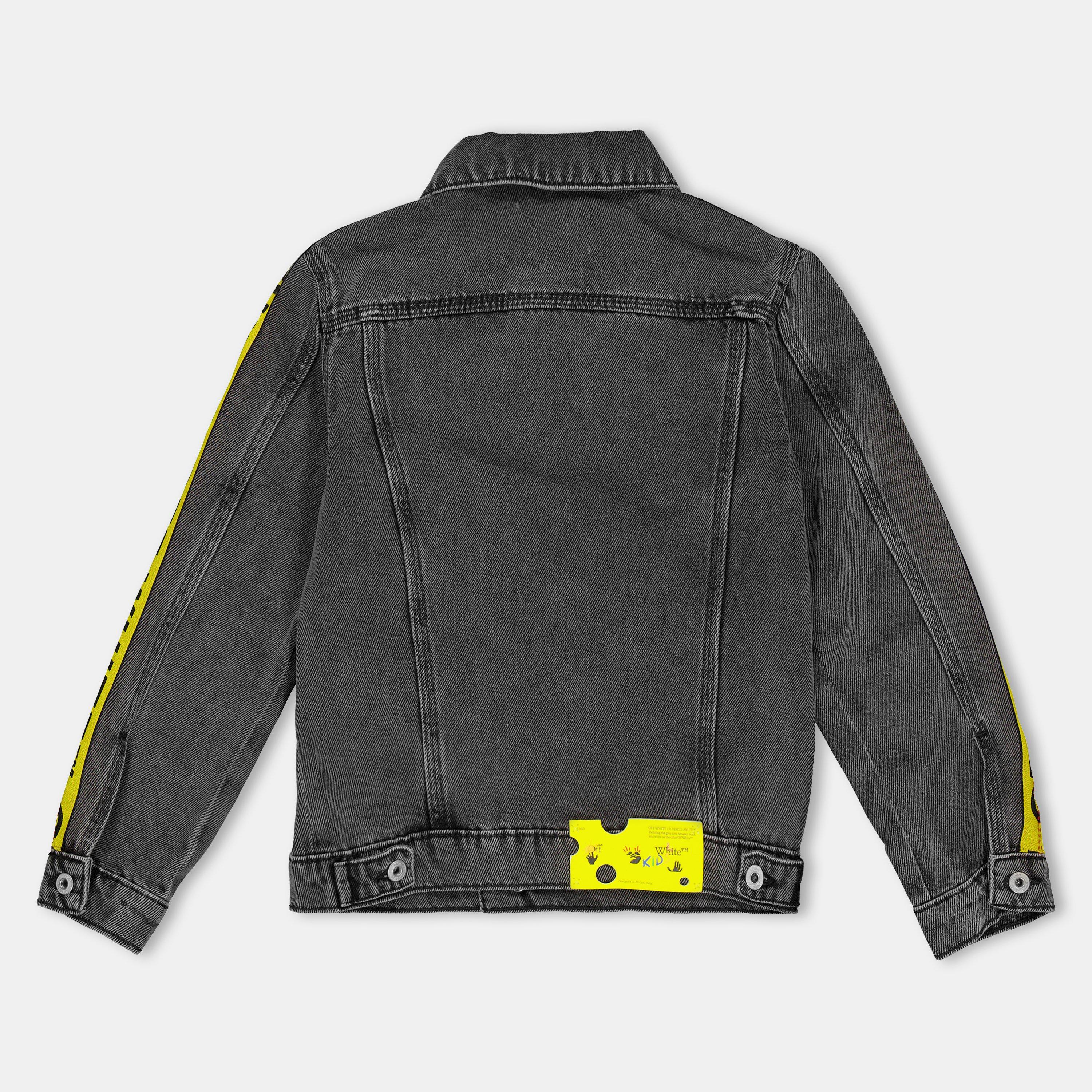 Grigio/Giallo - Off White - Kids' Off-White Denim Jacket - 2