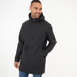 Threadbare Microfleece Lined Longline Showerproof Hooded Rain