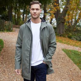 Threadbare Microfleece Lined Longline Showerproof Hooded Rain