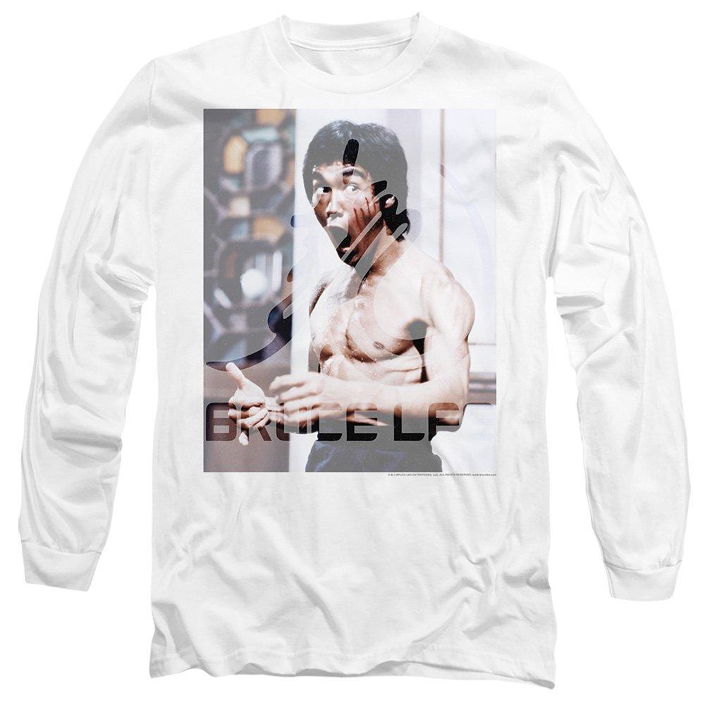White - Other - Bruce Lee Revving Up Long Sleeve T-Shirt White - 1