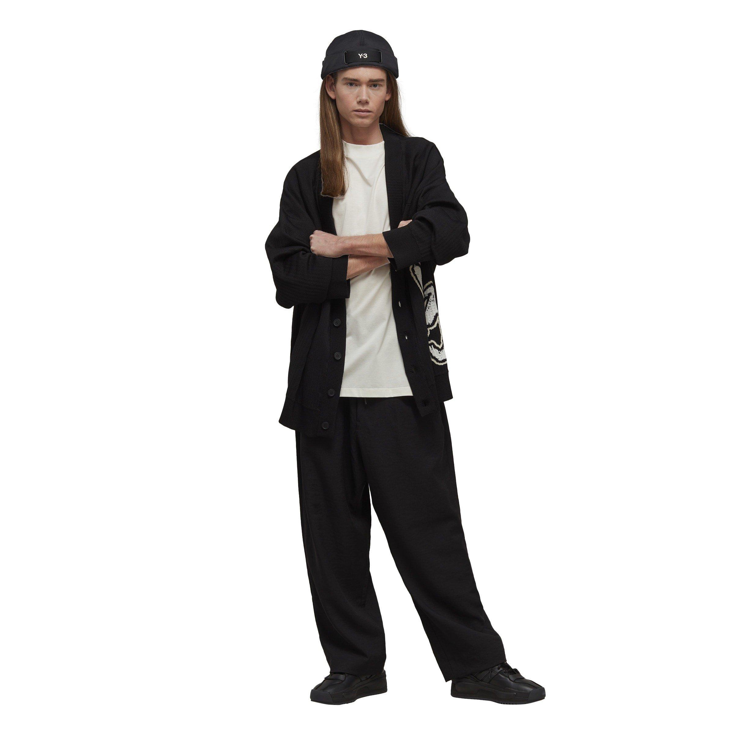 White Black - Y3 - Men's 3 Stripes Regular Fit Short-Sleeve T-Shirt - 5