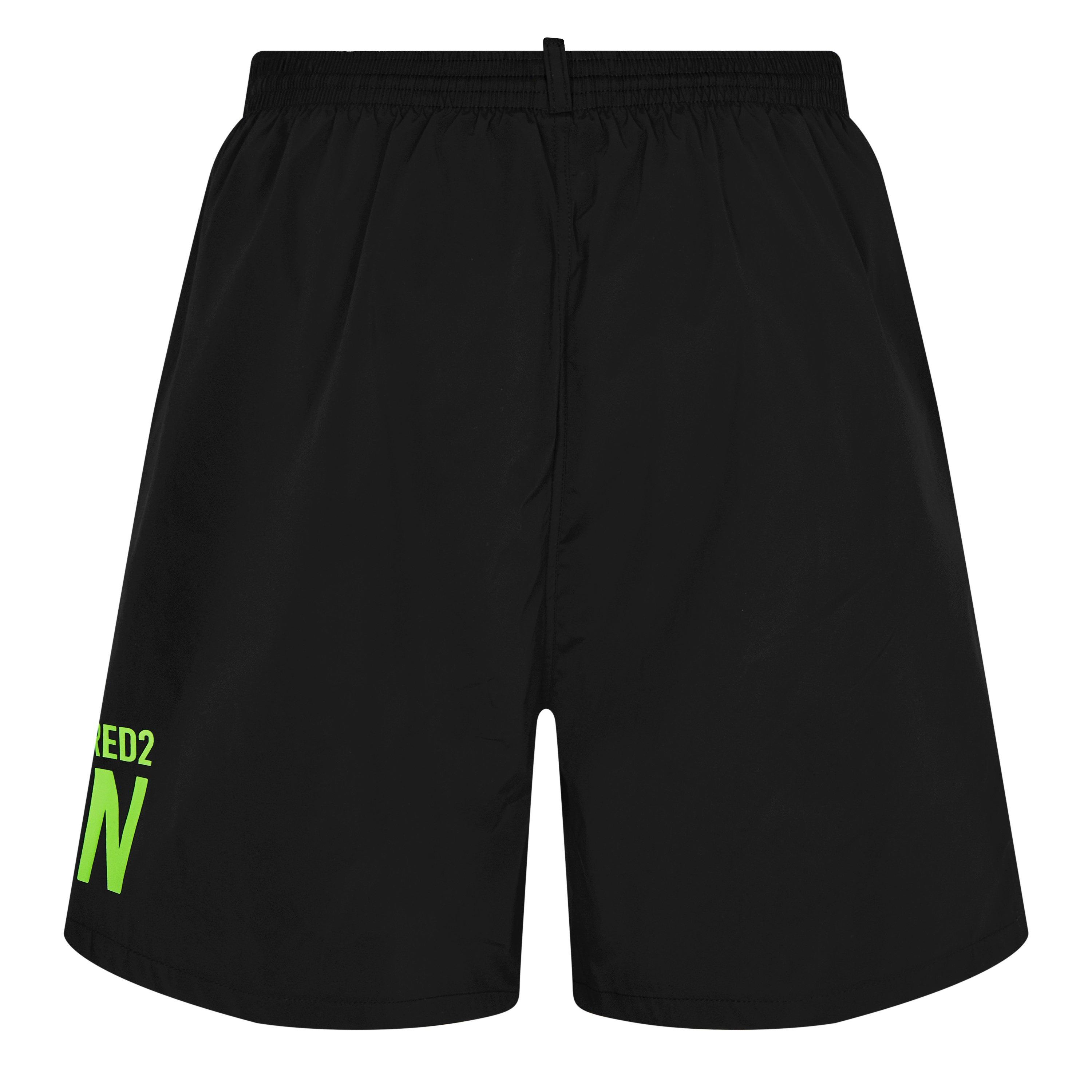 Black/Green - DSquared2 - Be Icon Swim Shorts - 8