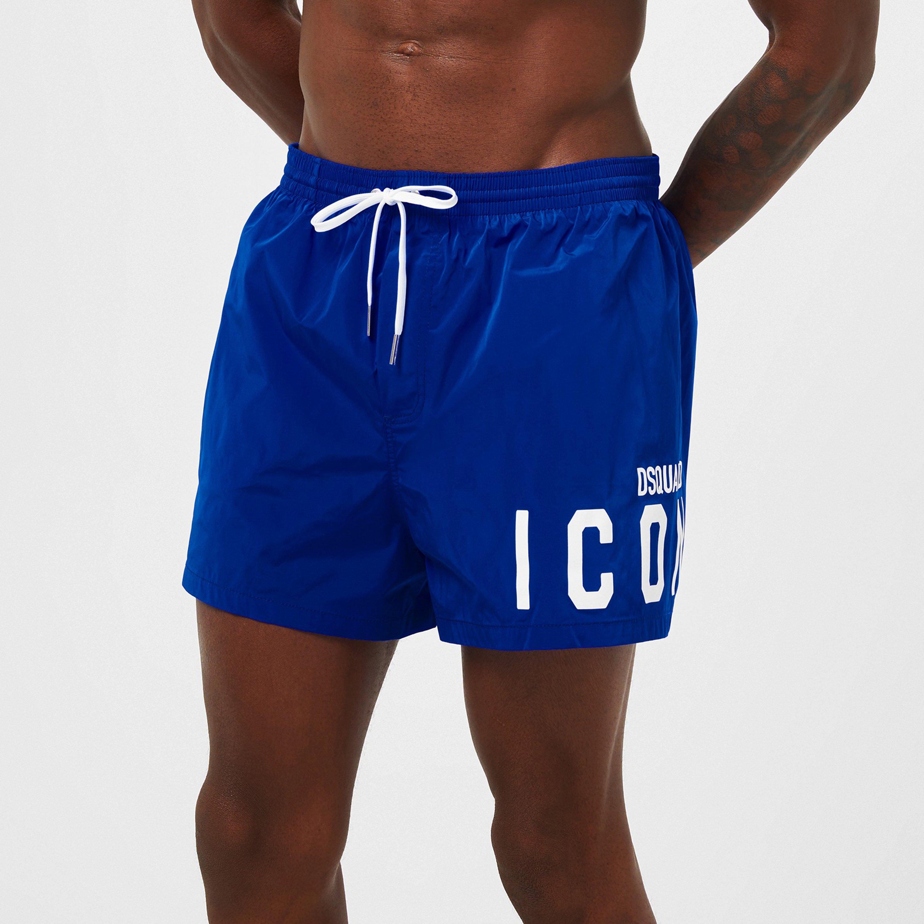 Elctrc Blue - DSquared2 - Be Icon Swim Shorts - 3