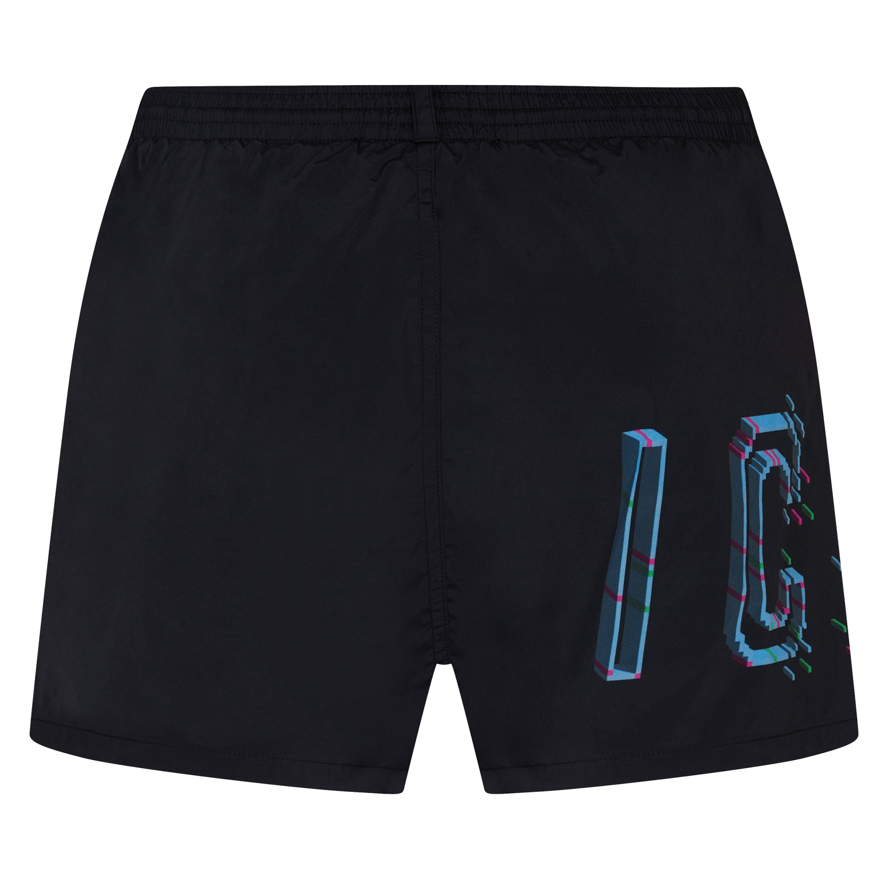 Black - DSquared2 - Icon Pixel Swim Shorts - 2