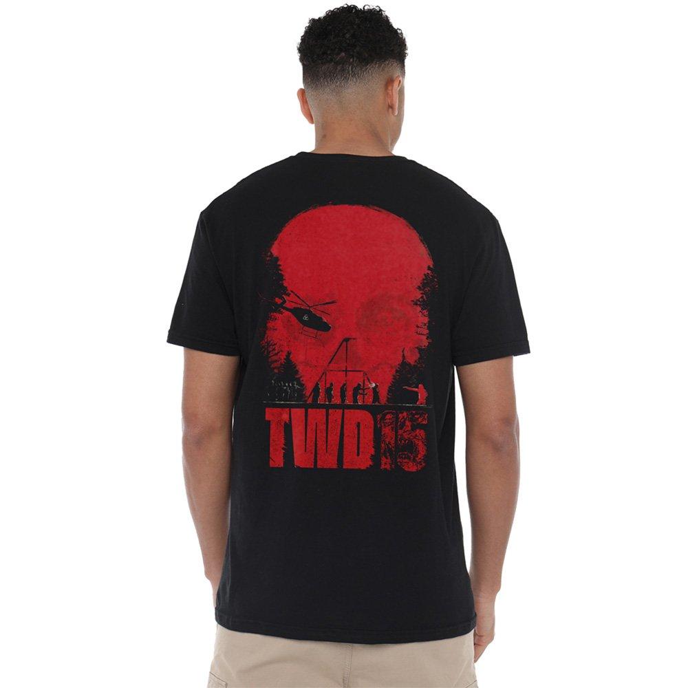 Black - Other - The Walking Dead Skull Fight Scene Front Back T-Sh - 1