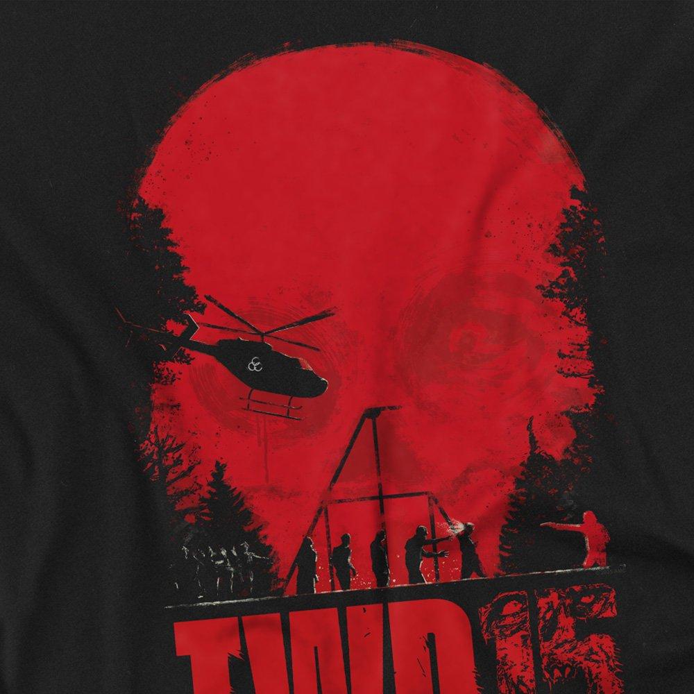Black - Other - The Walking Dead Skull Fight Scene Front Back T-Sh - 3