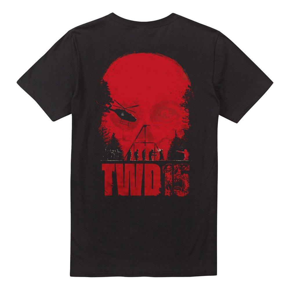 Black - Other - The Walking Dead Skull Fight Scene Front Back T-Sh - 4