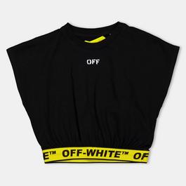 Off White Kids Cropped T-Shirt