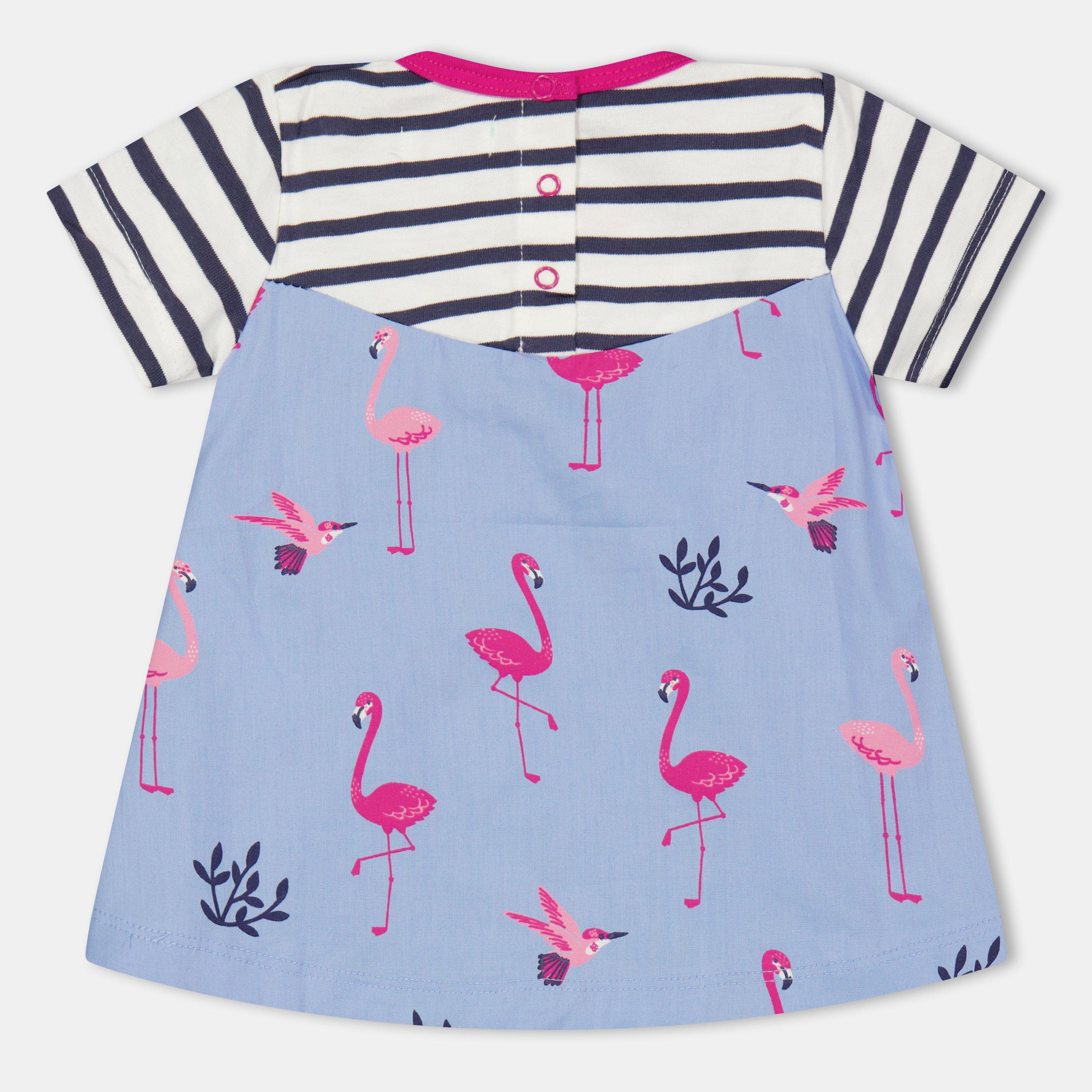 Multi - Lilly and Sid - Fabric Mix A-Line Dress - 2