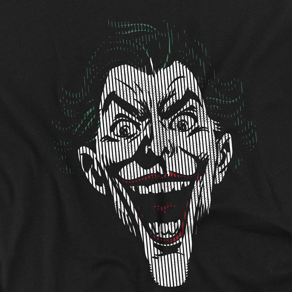 Black - The Batman - Joker Lines Cotton Mens T-Shirt Black - 2