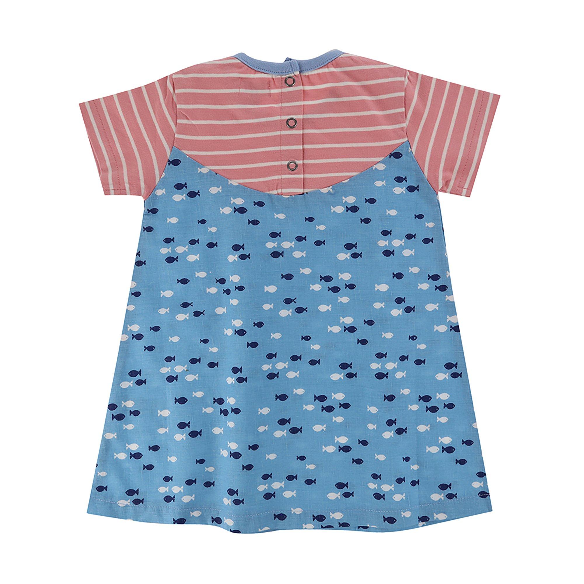 Multi - Lilly and Sid - Fabric Mix A-Line Dress - 2