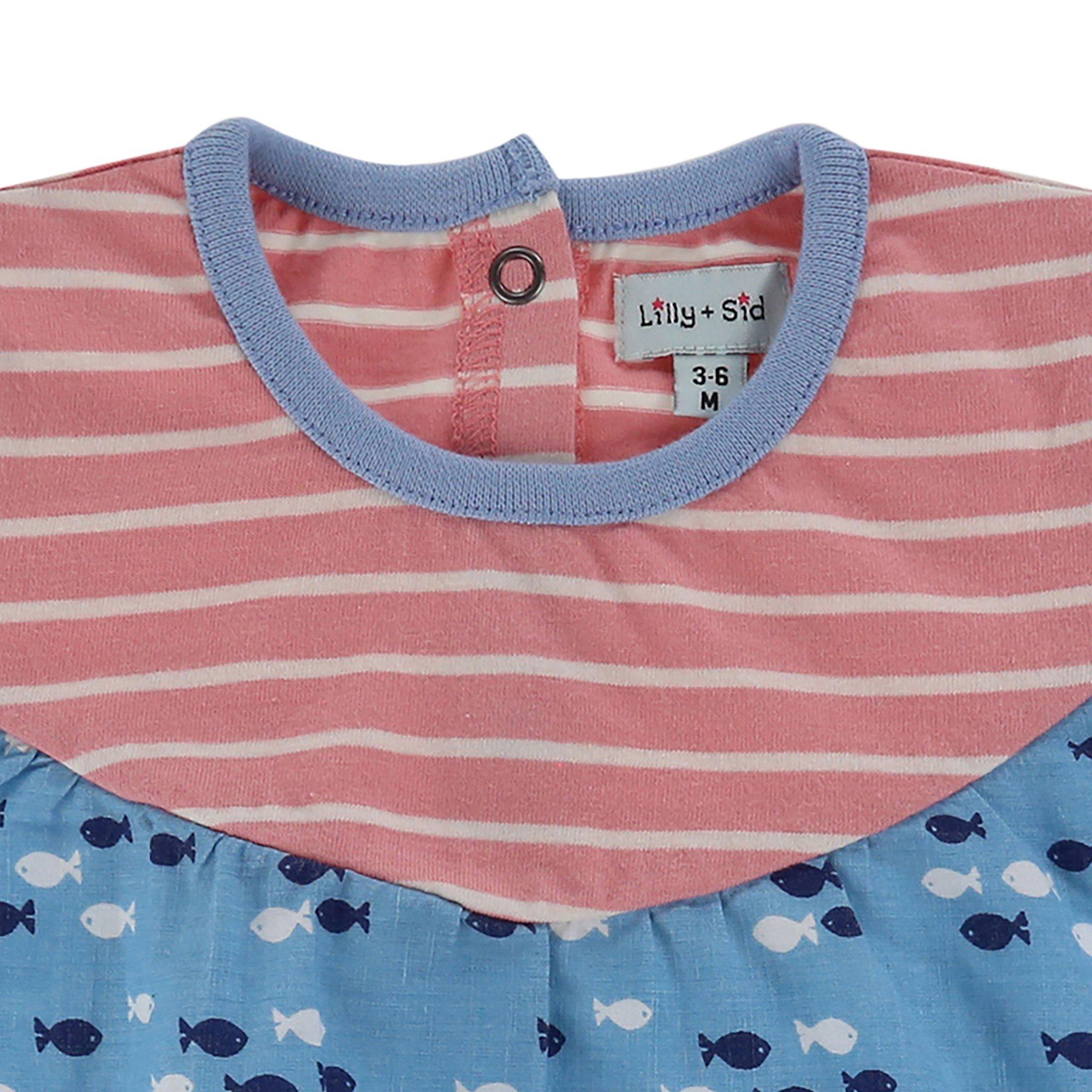 Multi - Lilly and Sid - Fabric Mix A-Line Dress - 3