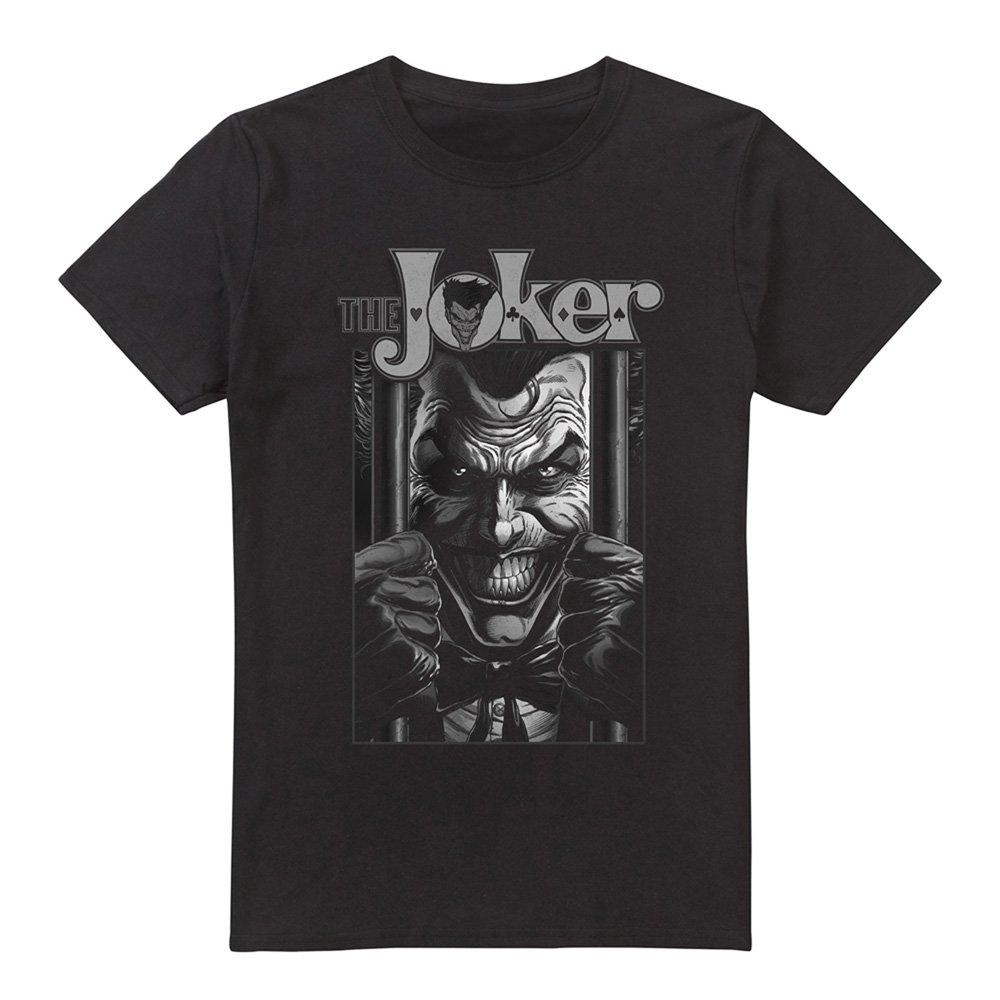 Black - The Batman - Joker Behind Bars Mens T-Shirt Black - 4