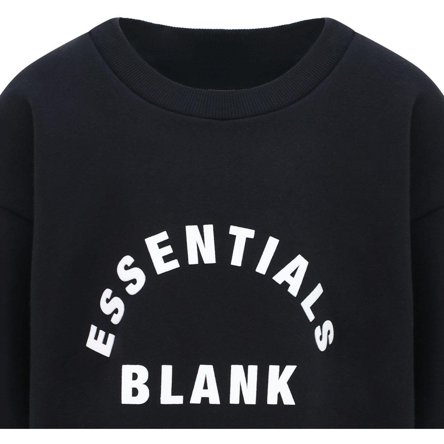 Black - Blank Essentials - Crewneck Sweat - 3