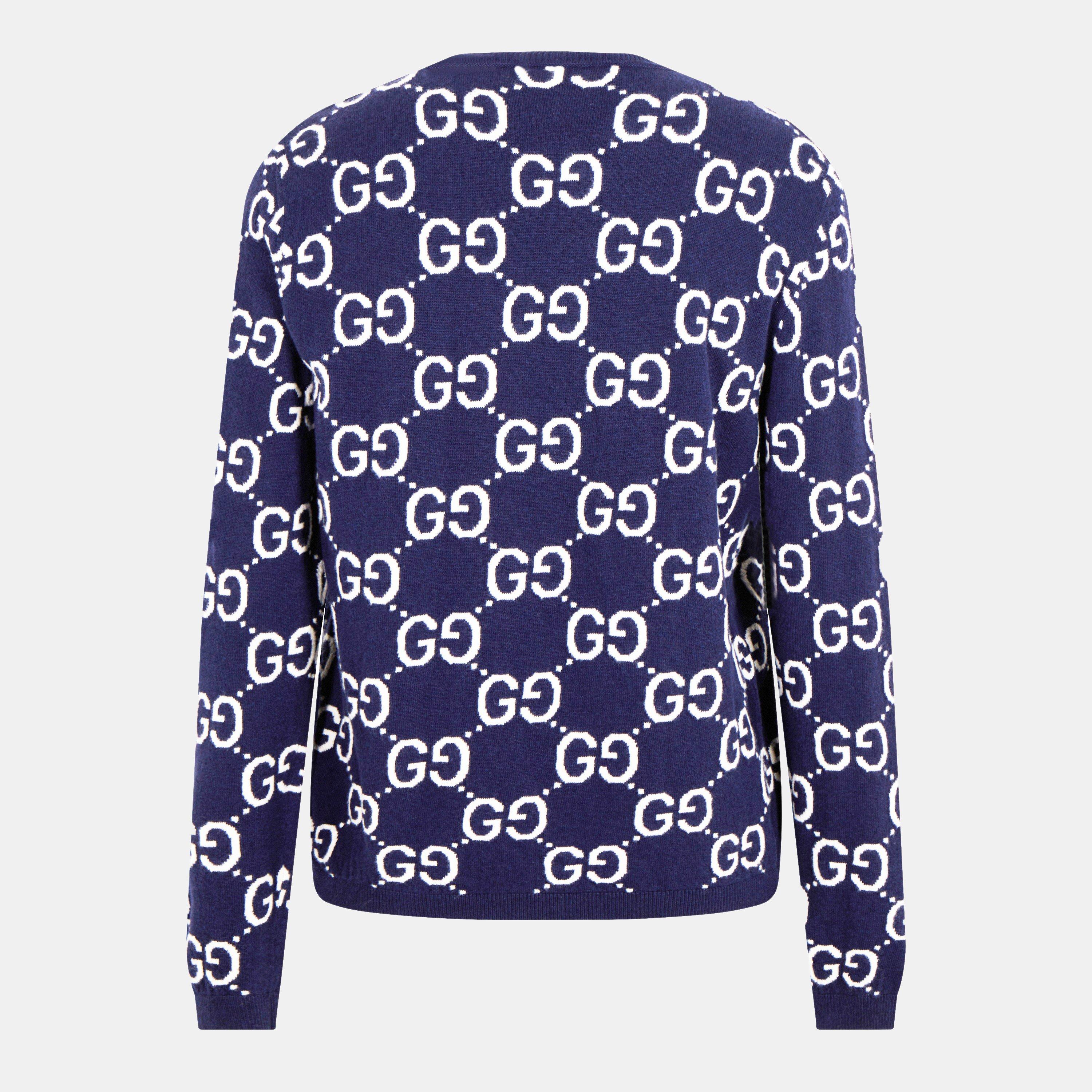 Blu/Ivry 4492 - Gucci - GG Jacquard Jumper - 2