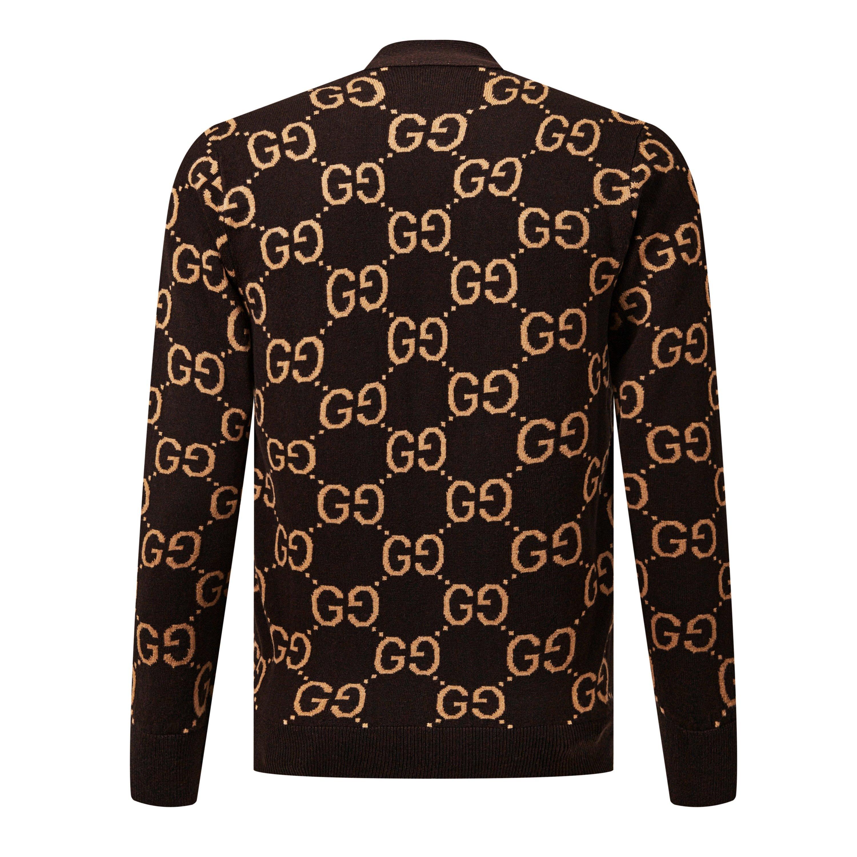 Gucci | Monogram Jacquard Cardigan | Cardigans | Cruise Fashion