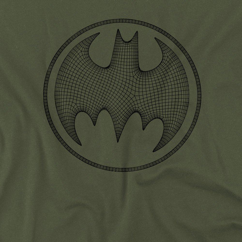 Dark Green - Batman - Batman 3D Cotton Mens T-Shirt Dark Green - 2