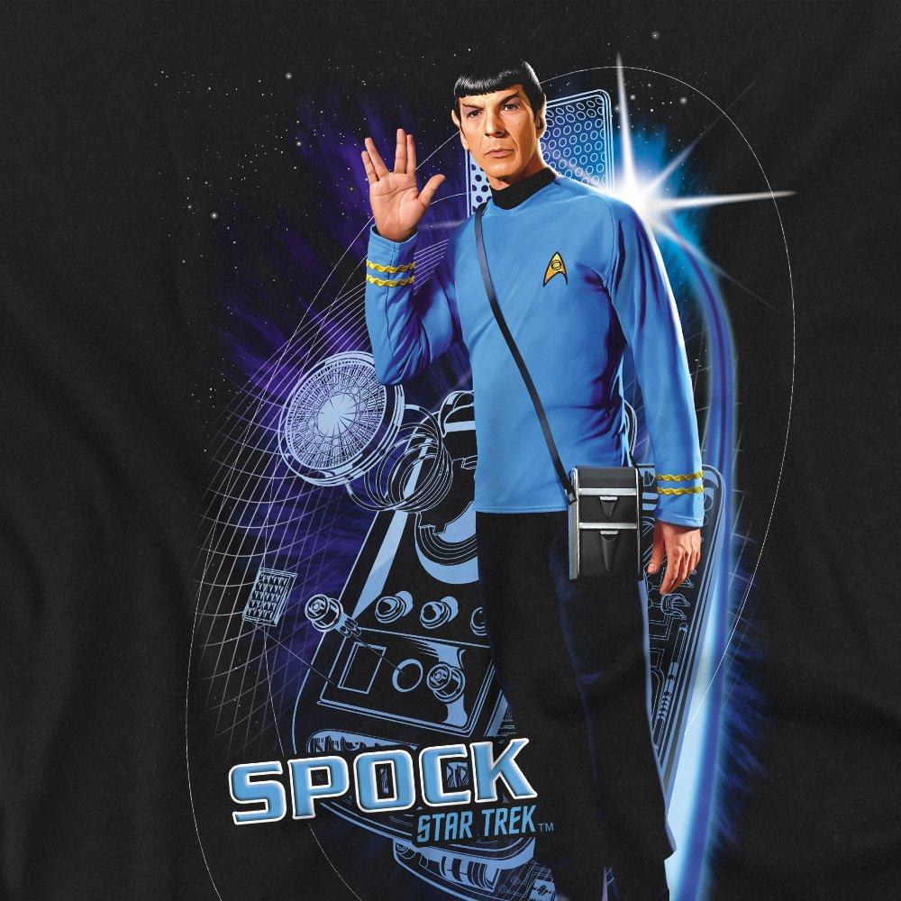 Black - Star Trek - Star Trek Galactic Spock T Shirt Black - 2
