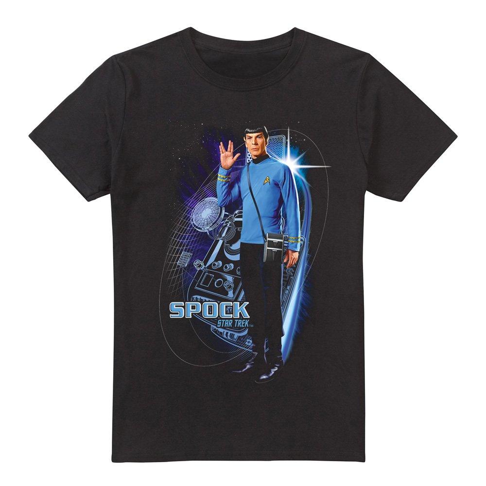 Black - Star Trek - Star Trek Galactic Spock T Shirt Black - 4