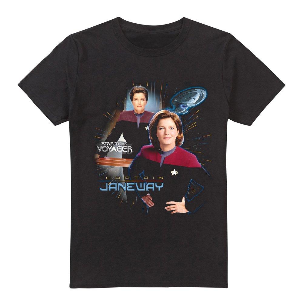 Black - Star Trek - Star Trek Captain Janeway T Shirt Black - 4