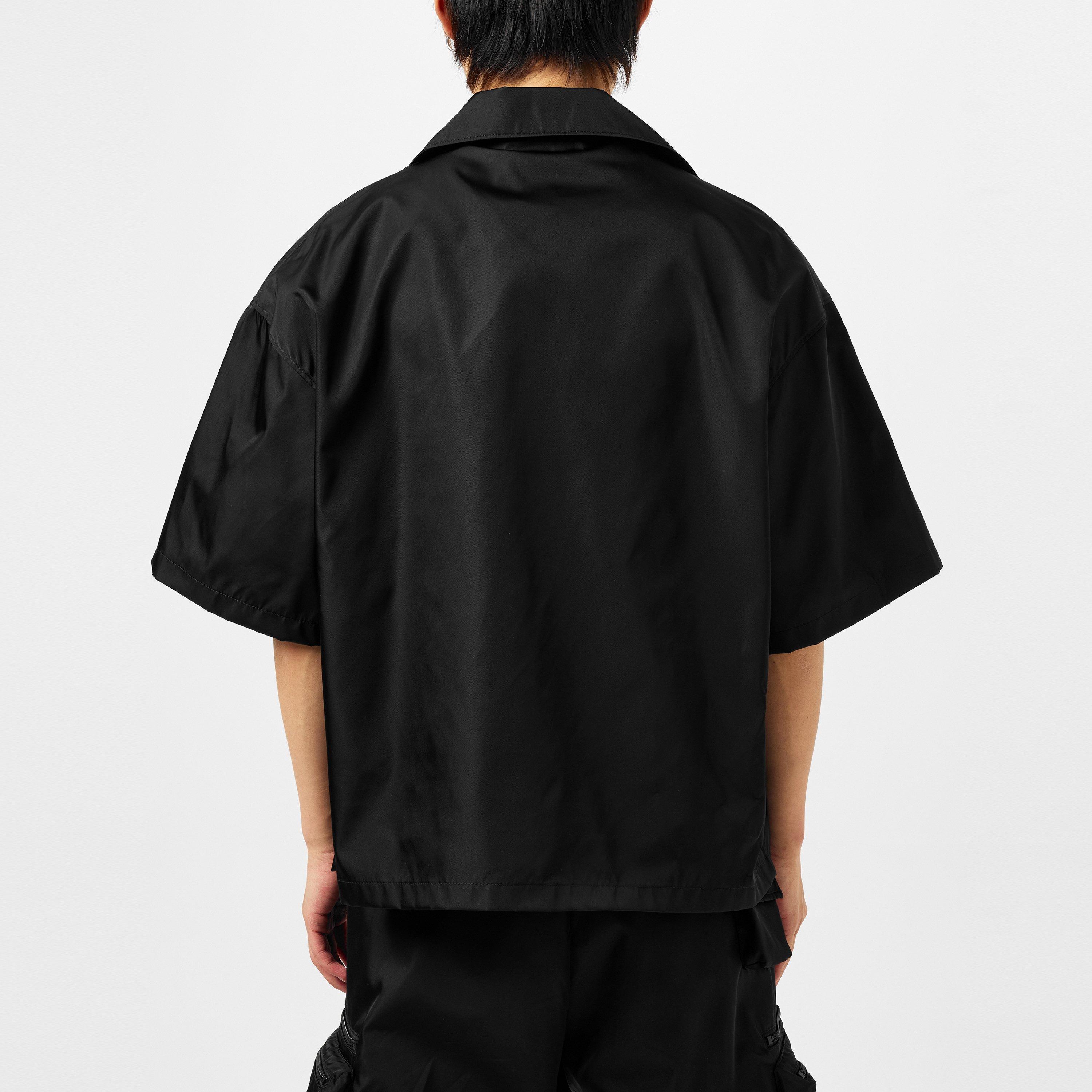 Nero - Prada - Men'S Logo Re-Nylon Bowling Shirt - 4