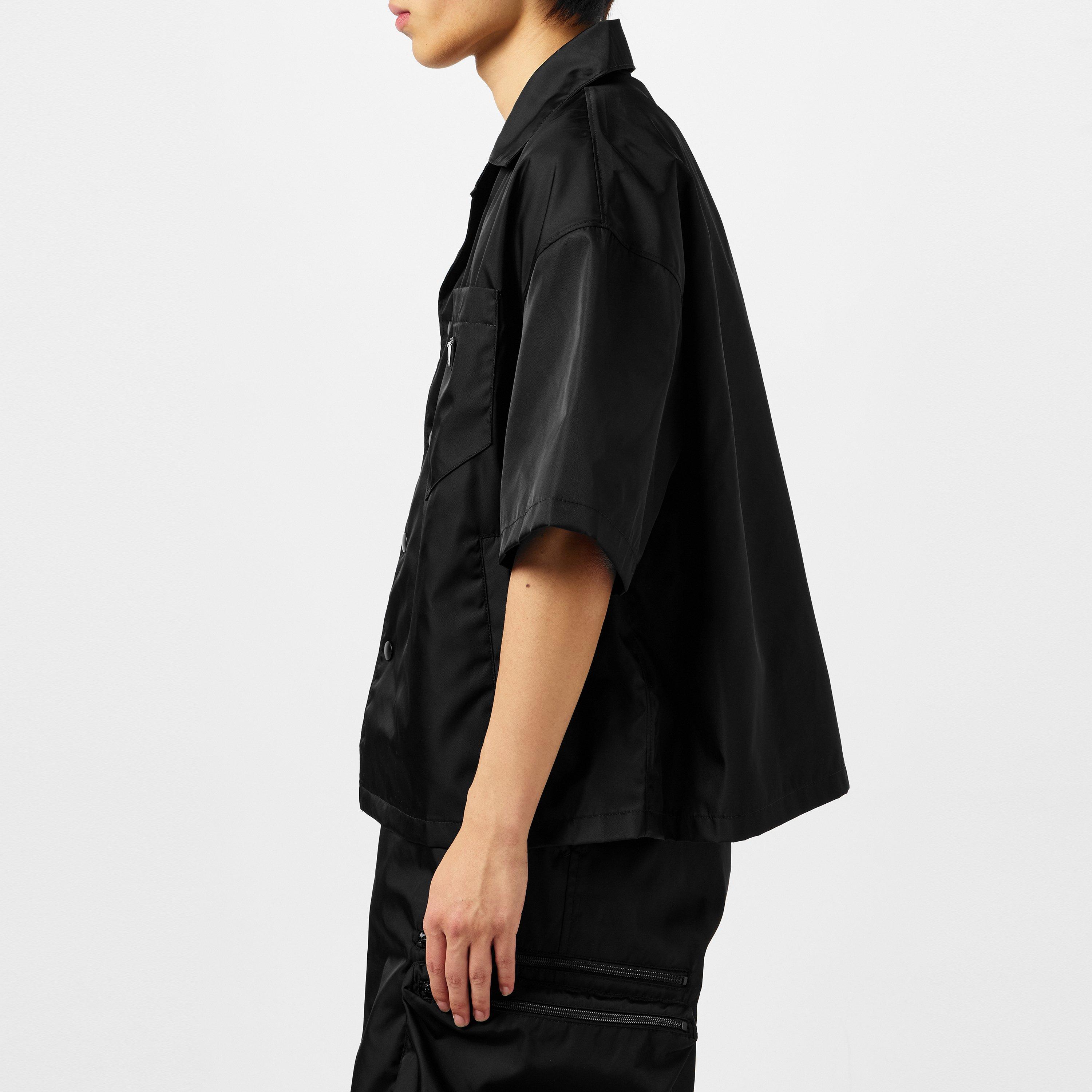 Nero - Prada - Men'S Logo Re-Nylon Bowling Shirt - 5