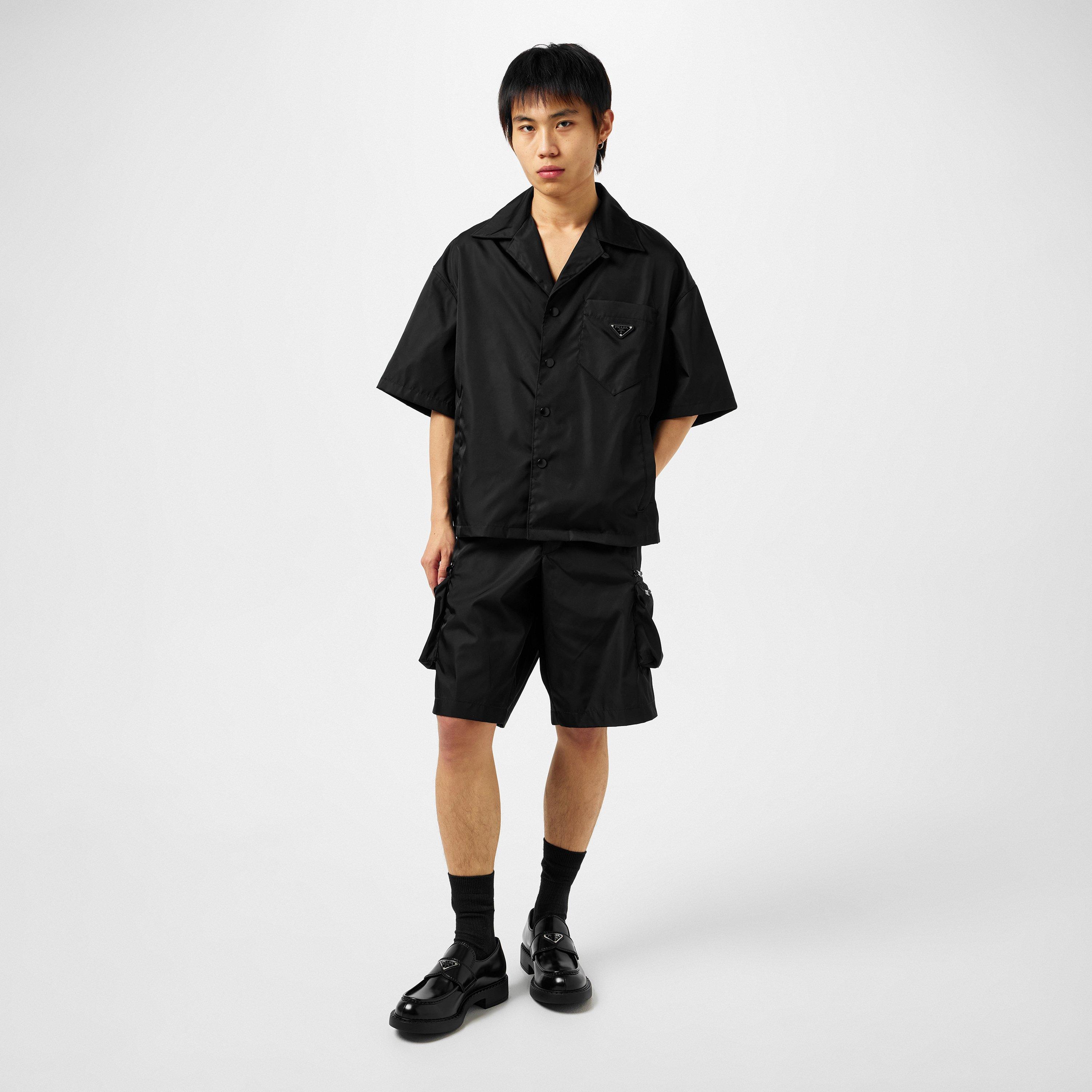 Nero - Prada - Men'S Logo Re-Nylon Bowling Shirt - 6