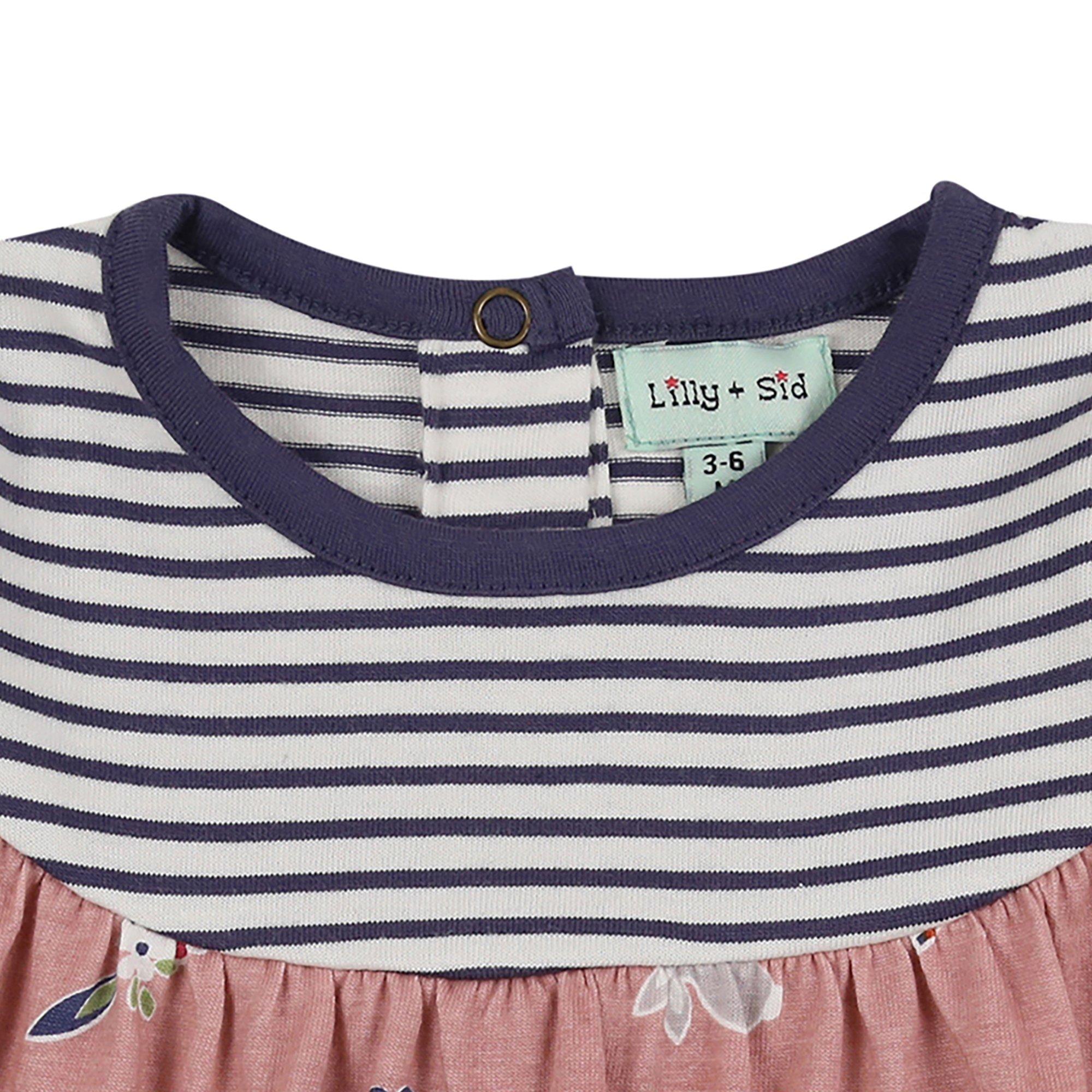 Multi - Lilly and Sid - Fabric Mix A-Line Dress - 3