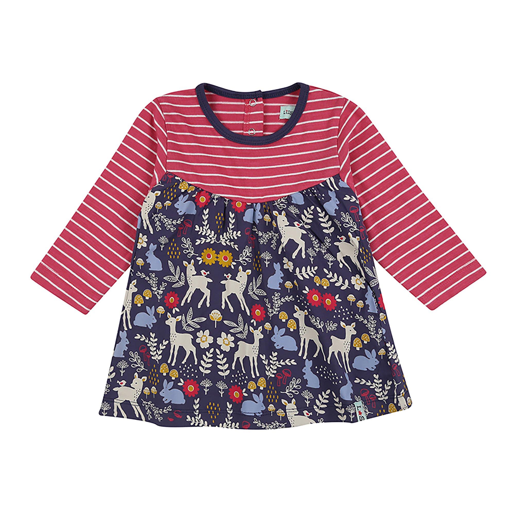 Lilly and Sid Fabric Mix A-Line Dress