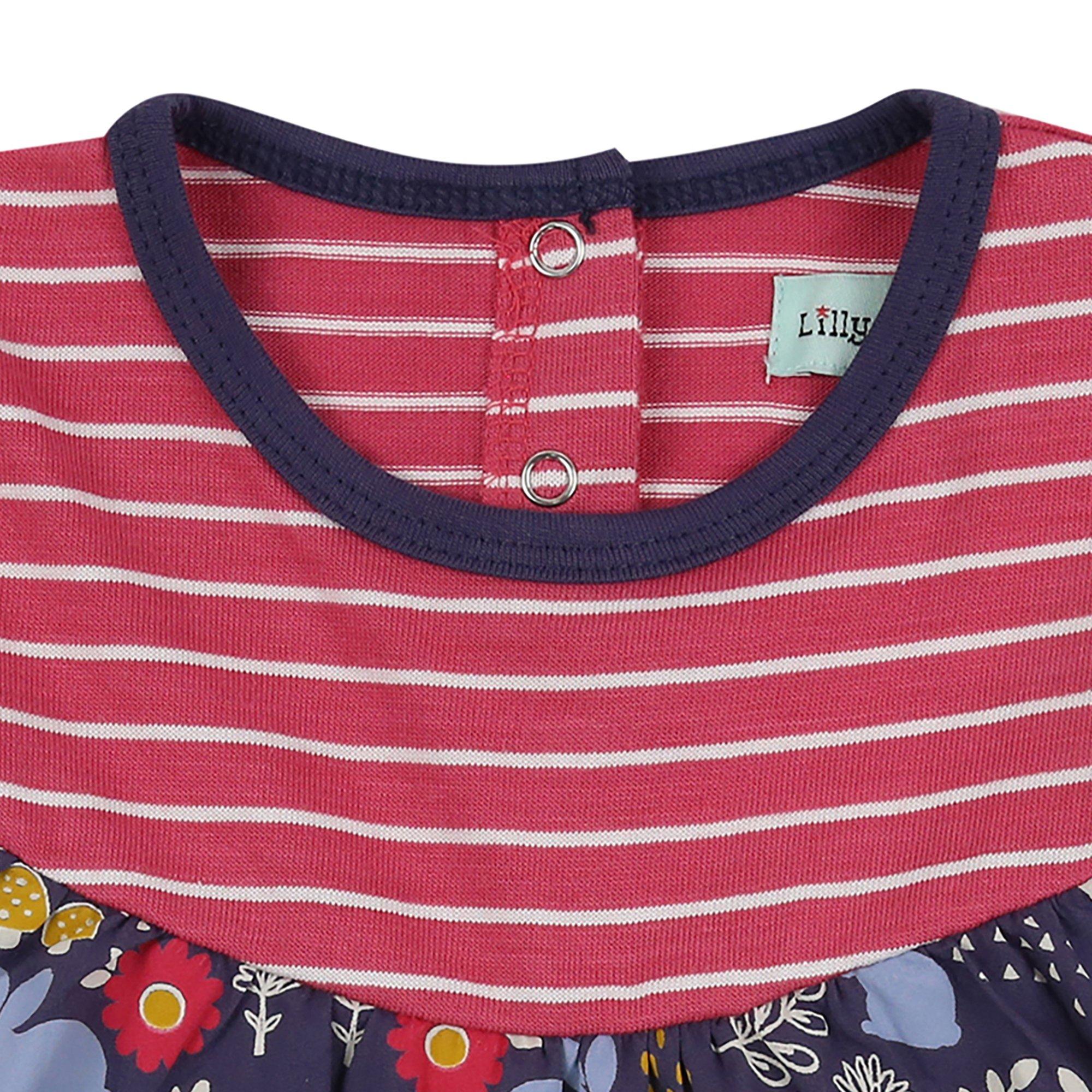 Multi - Lilly and Sid - Fabric Mix A-Line Dress - 3