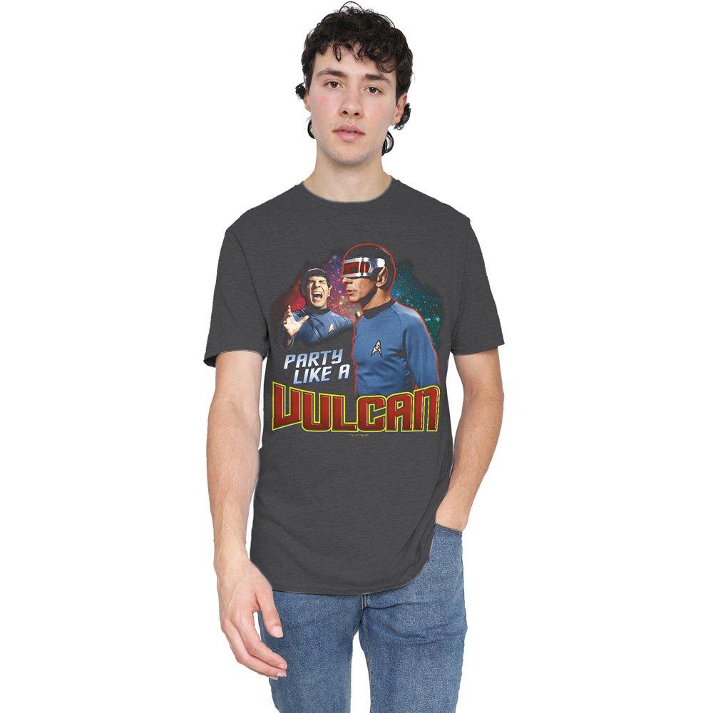 Grey - Star Trek - Star Trek Party Like A Vulcan T-Shirt Charcoal - 1