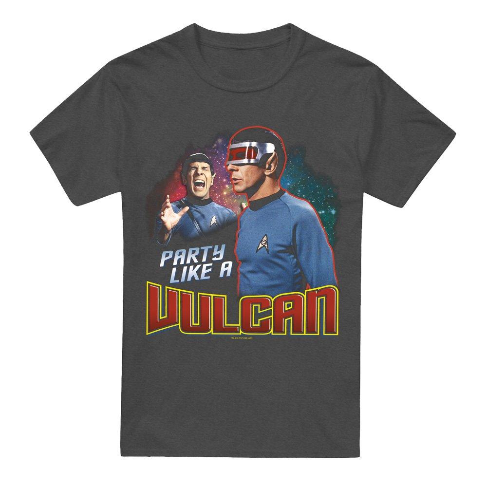 Grey - Star Trek - Star Trek Party Like A Vulcan T-Shirt Charcoal - 4