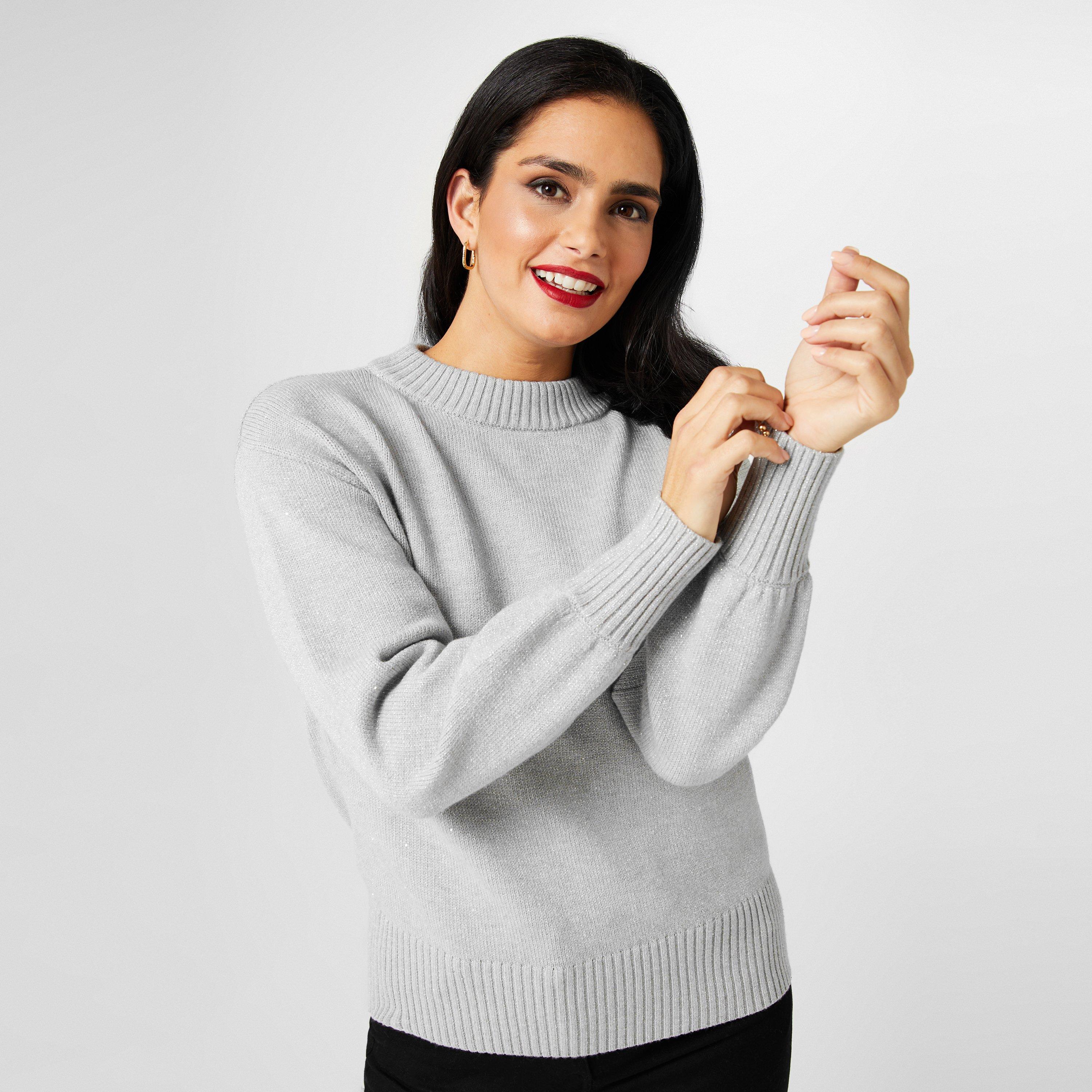 Plata - Biba - Women's Sparkle Rib Knit Turtle Neck Jumper - 3