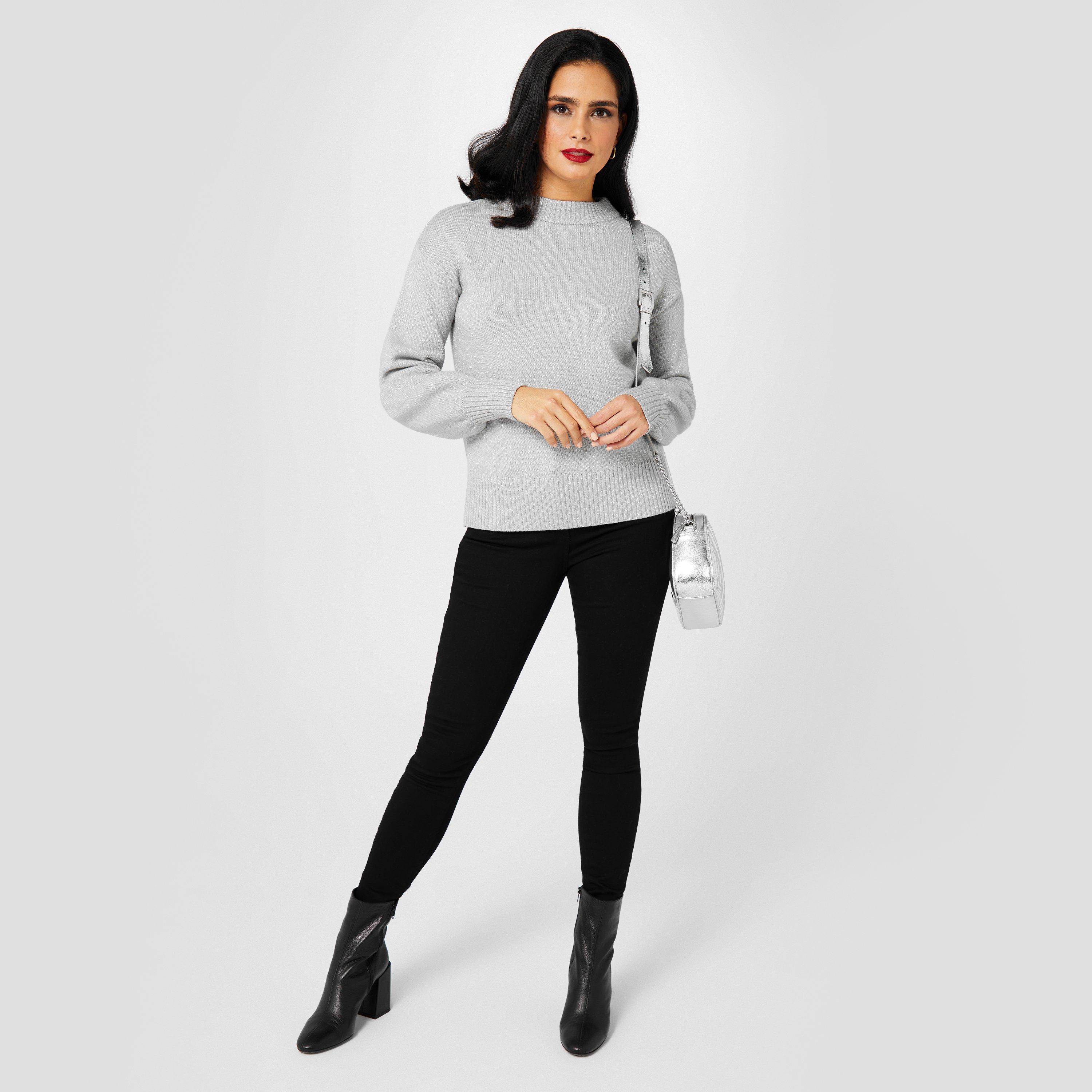 Plata - Biba - Women's Sparkle Rib Knit Turtle Neck Jumper - 4