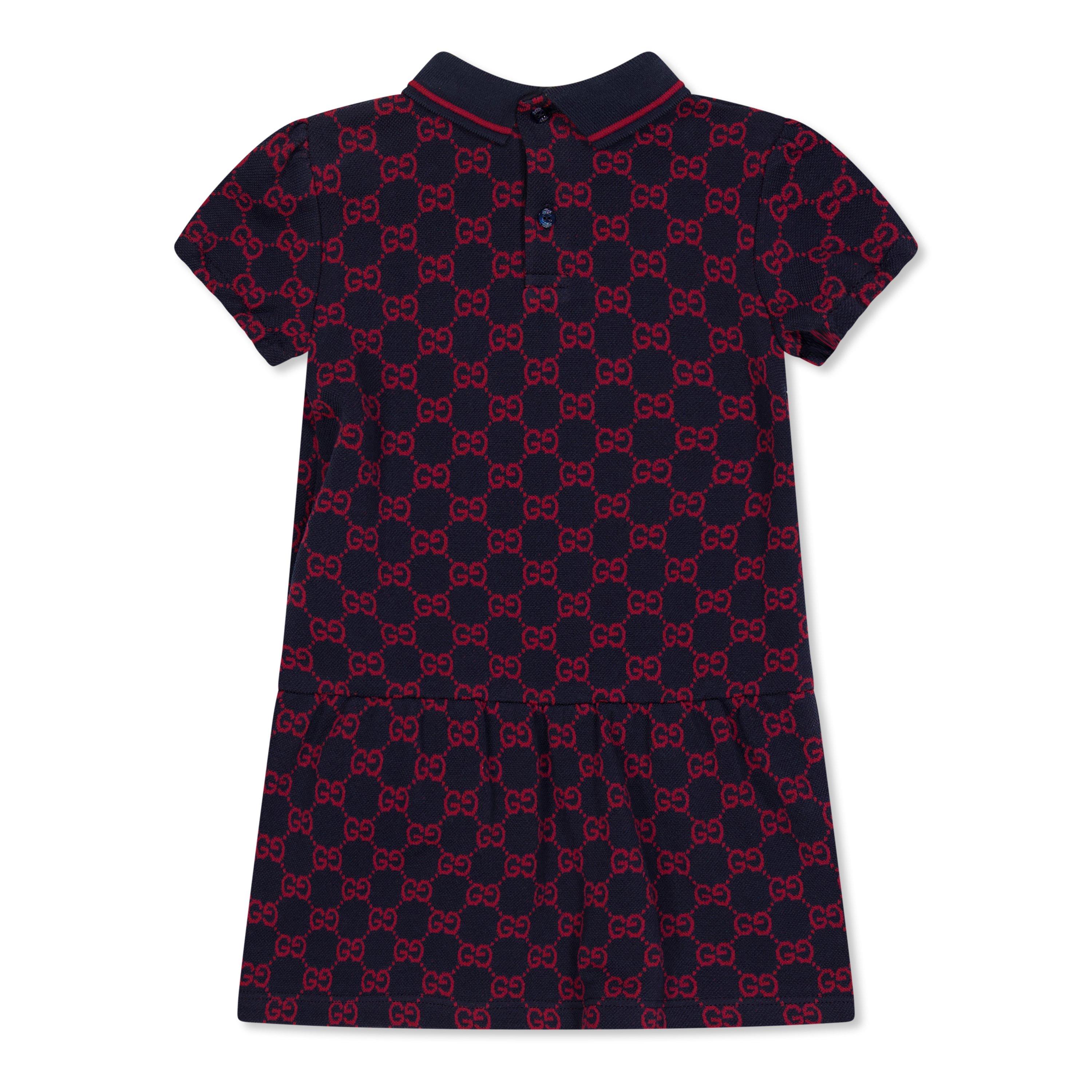Navy/Red 4390 - Gucci - Gucci GG Polo Dress In62 - 2
