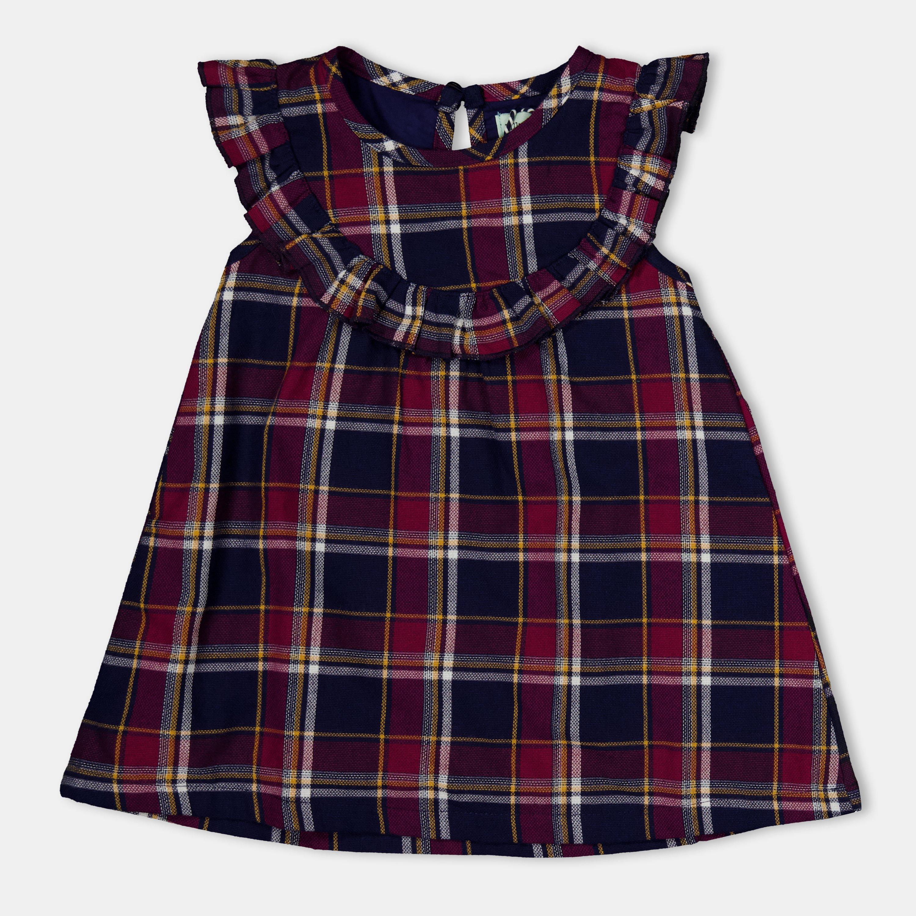 Lilly And Sid  Kids' Check Shift A-Line Dress -  - 0-3 Mnth