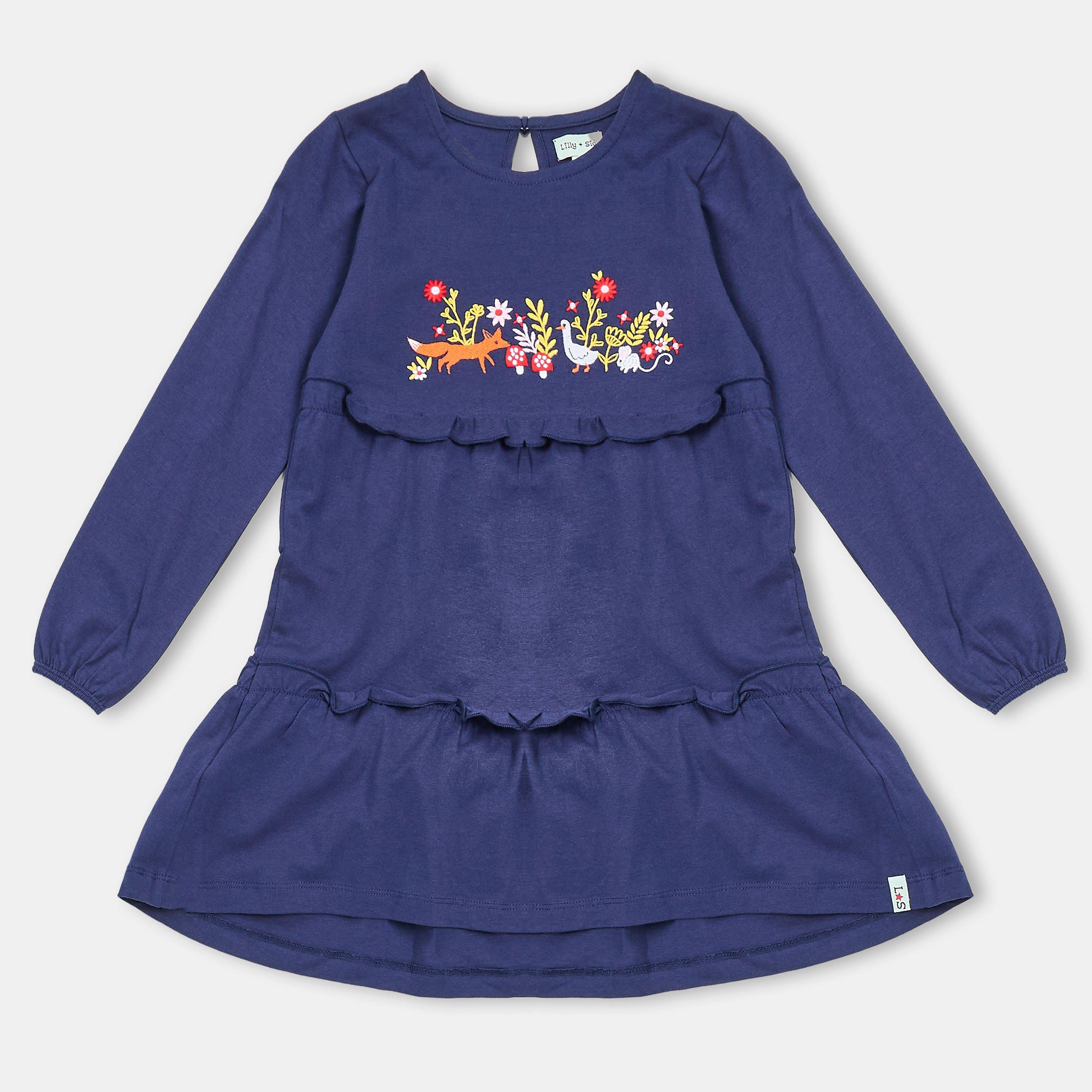 Lilly And Sid  Kids' Jersey A-Line Dress -  - 0-3 Mnth