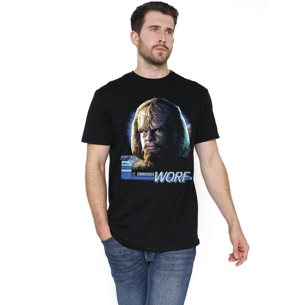 Black - Star Trek - Star Trek TNG Worf T Shirt Black - 1
