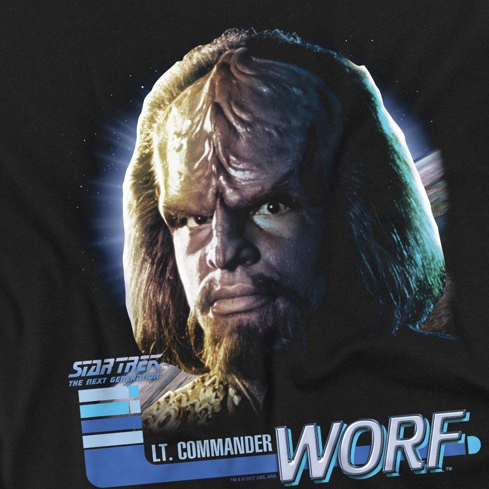 Black - Star Trek - Star Trek TNG Worf T Shirt Black - 2