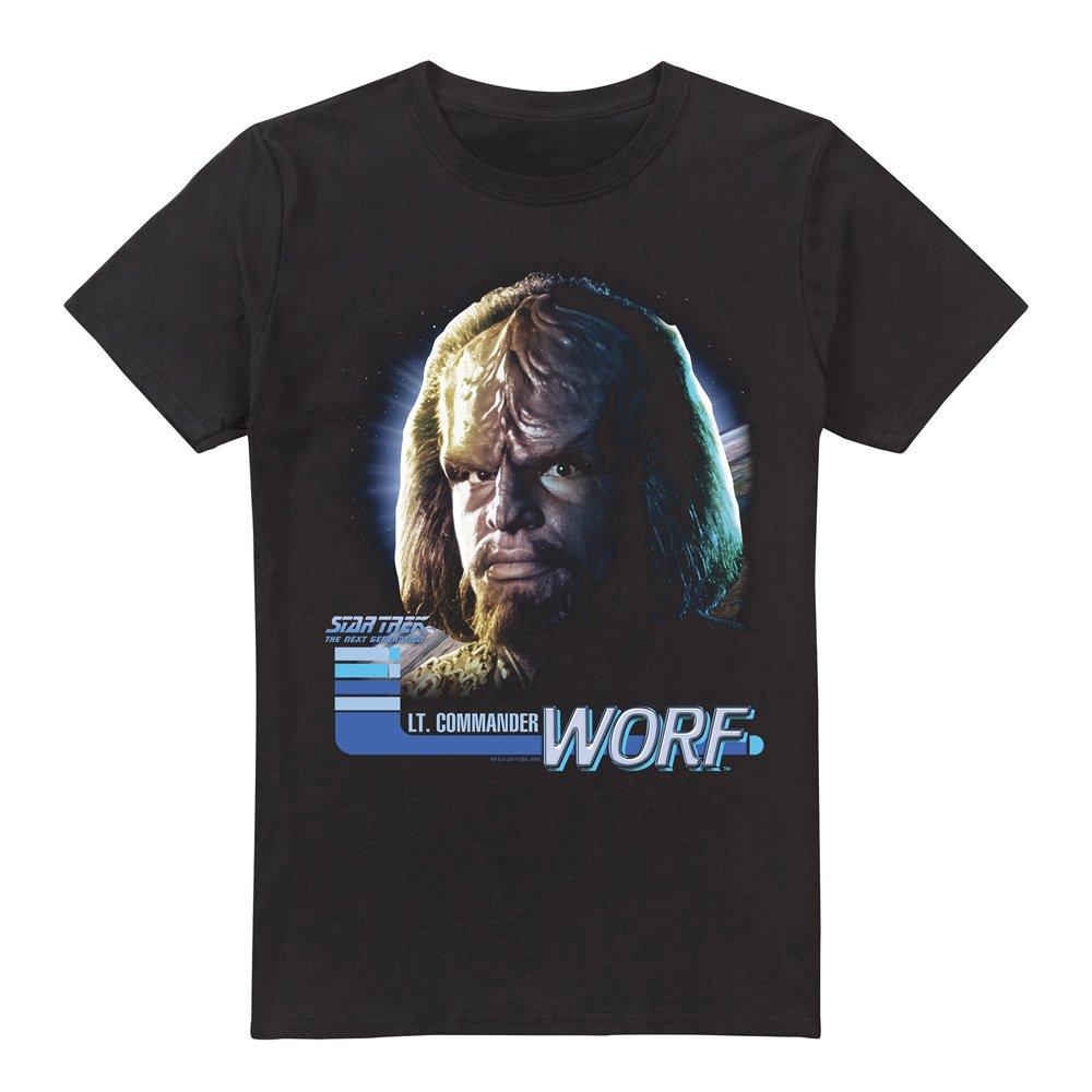 Black - Star Trek - Star Trek TNG Worf T Shirt Black - 4