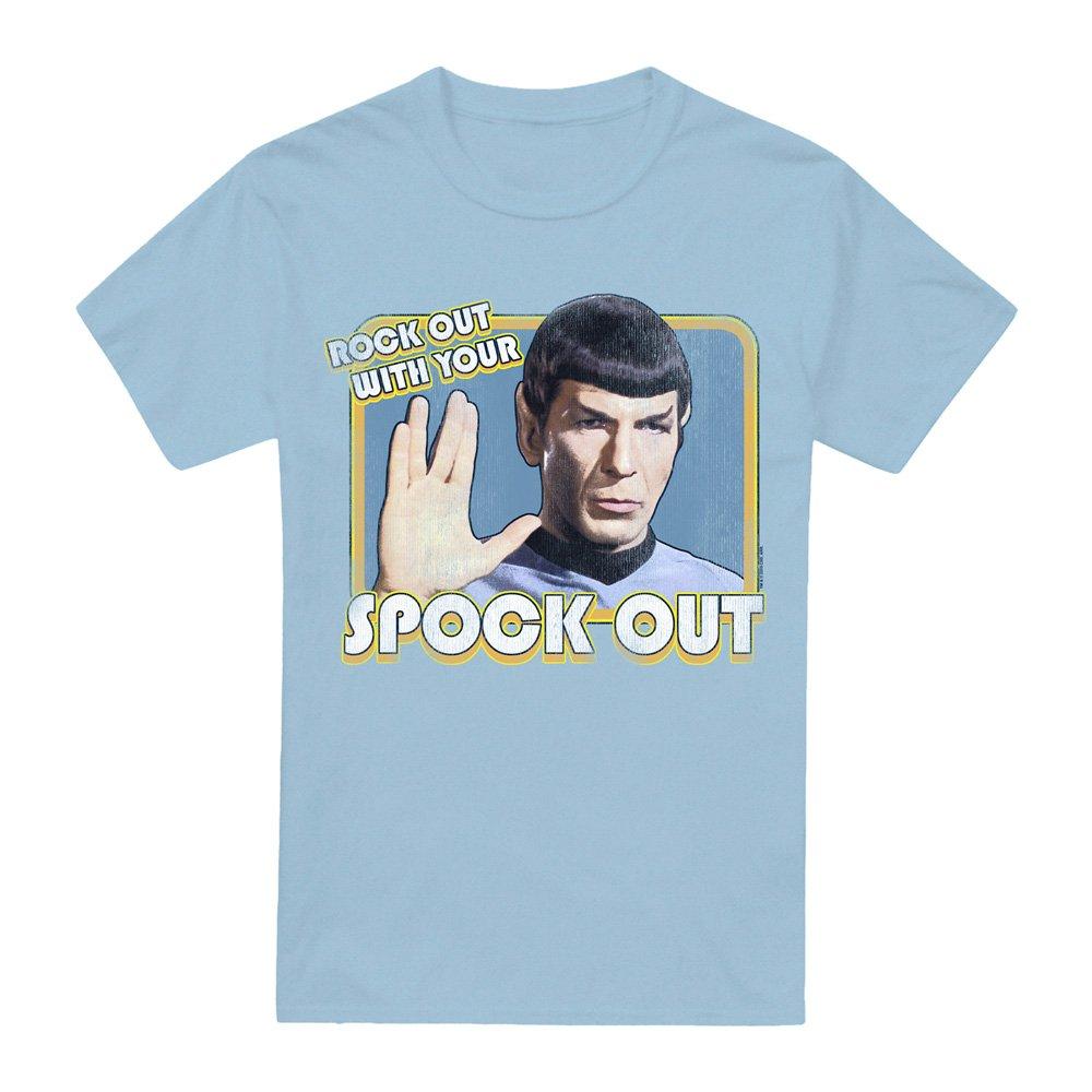 Blue - Star Trek - Star Trek Spock Out T Shirt Light Blue - 4