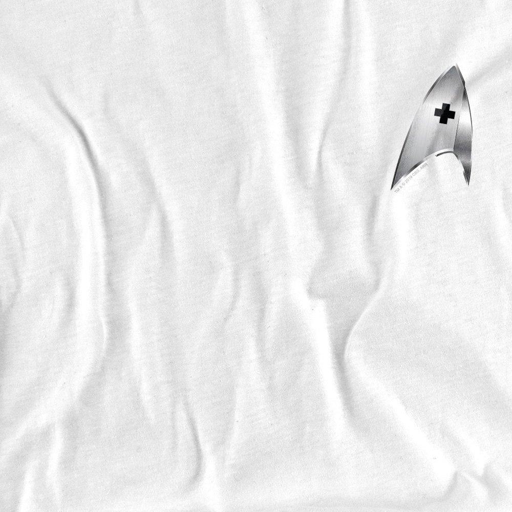 White - Star Trek - Star Trek Discovery Medical Badge T Shirt White - 2