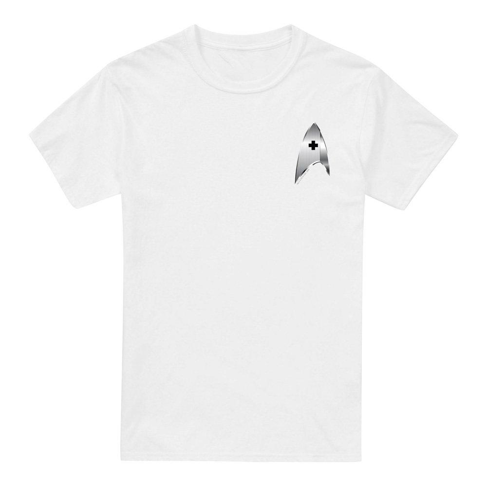 White - Star Trek - Star Trek Discovery Medical Badge T Shirt White - 4