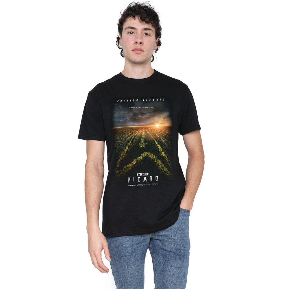 Black - Star Trek - Star Trek Picard Picard Poster T Shirt Black - 1