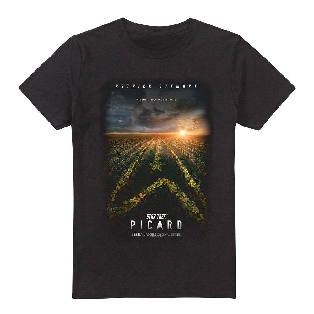 Black - Star Trek - Star Trek Picard Picard Poster T Shirt Black - 4