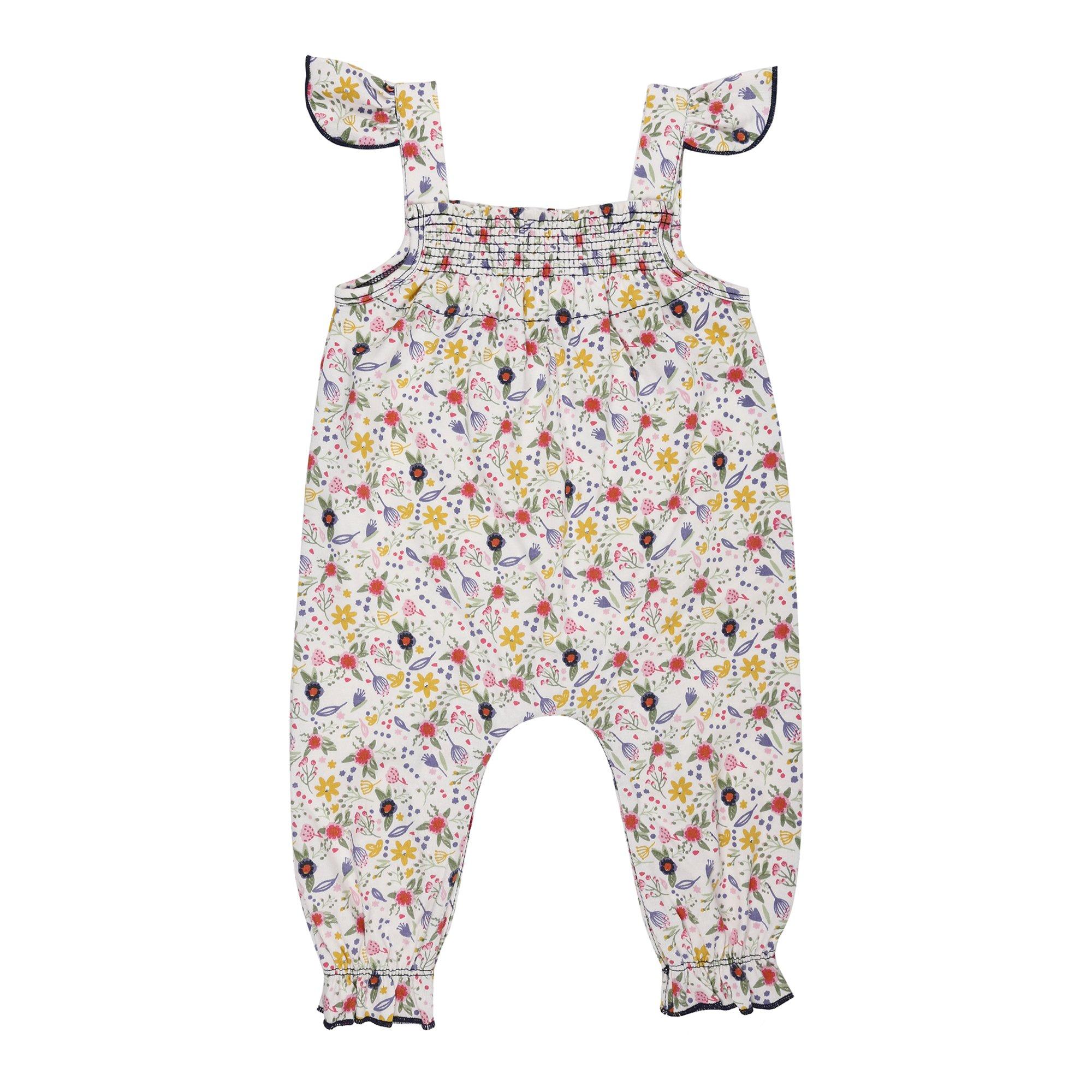 Multi - Lilly and Sid - Floral Dungarees - 2