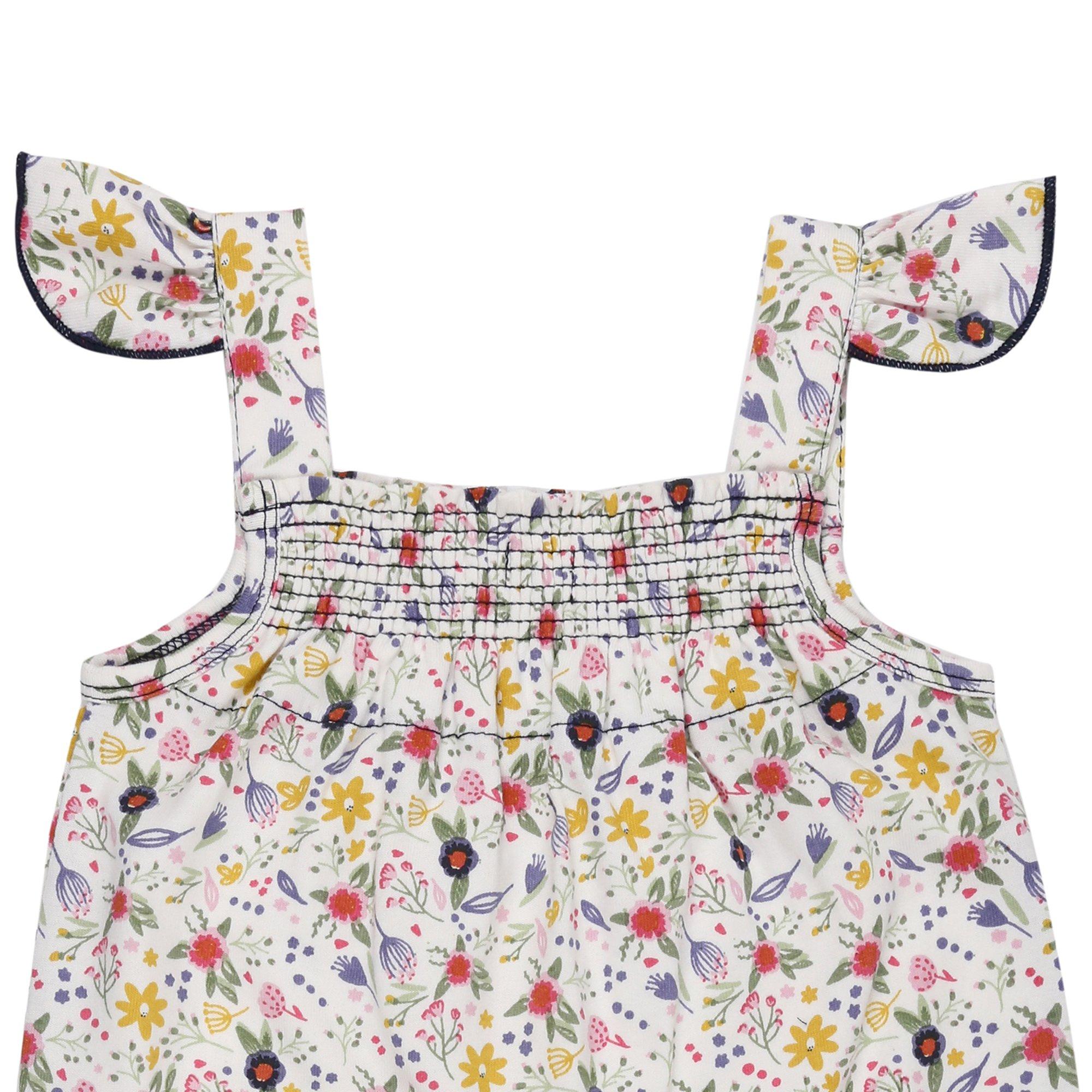 Multi - Lilly and Sid - Floral Dungarees - 3