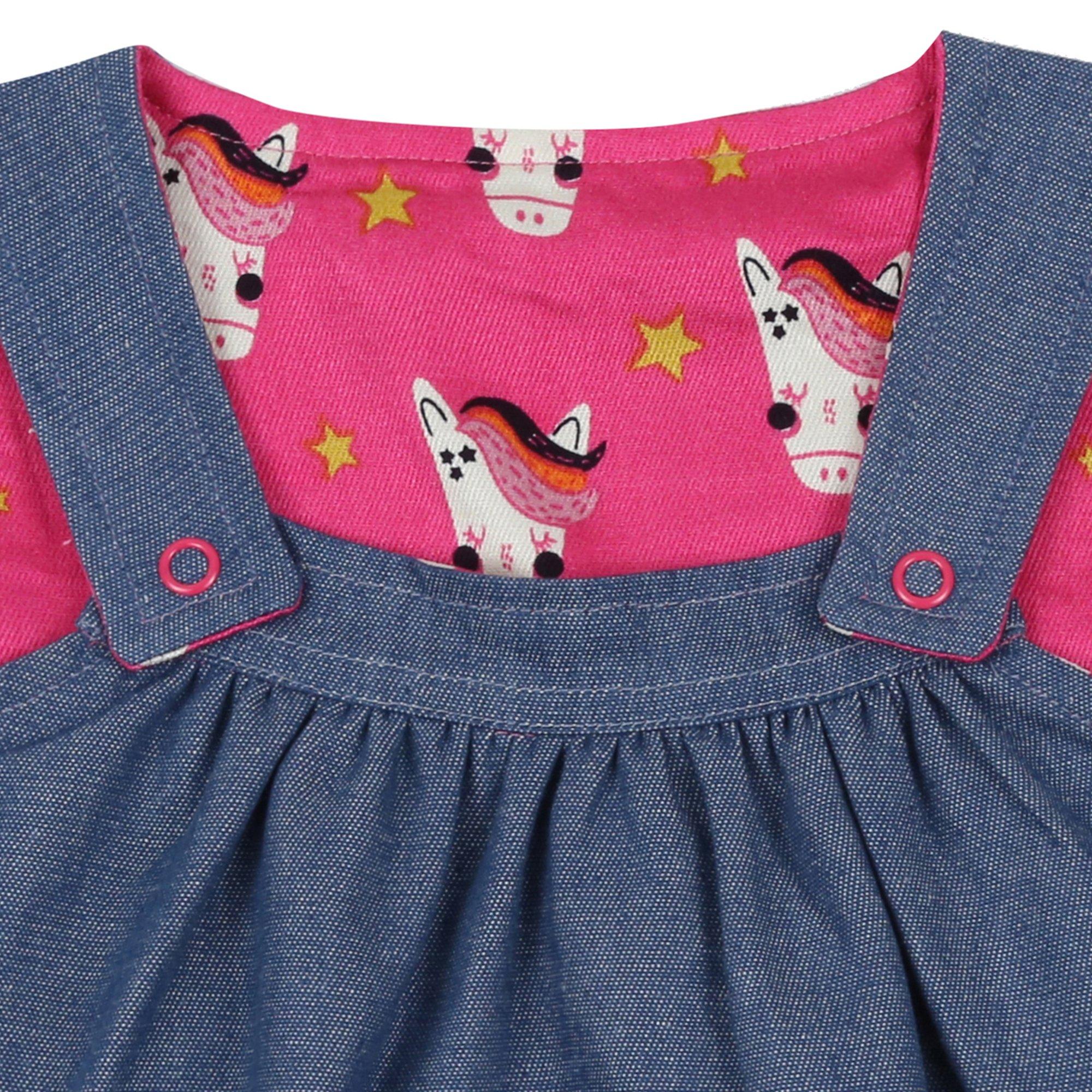 Multi - Lilly and Sid - Reversible Pinafore Dress - 4